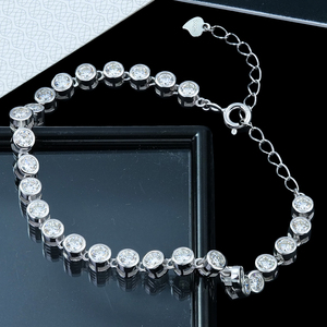 Bracelet Tennis Tendance en Argent 925 pour Femme, Diamant Moissanite Certifié GRA Couleurs D VVS, Bijoux de Mode Direct Usine, Cadeau Idéal pour Fête - Product Image 2