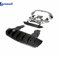Kit de Mejora de Parachoques Trasero para McLaren 720S, Estilo 765LT Modificado, Difusor de Parachoques Trasero de Fibra de Carbono Semi-Seca y Escape