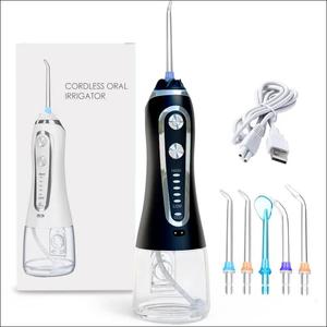 Potente limpiador <span class=keywords><strong>de</strong></span> dientes inalámbrico portátil <span class=keywords><strong>de</strong></span> 300ml, nuevo diseño, 5 modos, hilo dental <span class=keywords><strong>de</strong></span> agua, puntas <span class=keywords><strong>de</strong></span> limpieza para blanquear, ajustable, Dental Oral - Product Image 5