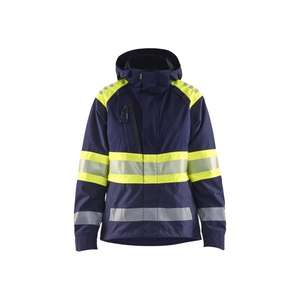 BLAKLADER - 443019778933L Veste Shell haute visibilité pour femme Bleu marine/jaune-EAN 7330509855379 HI-VIS WORKWEAR - Product Image 1