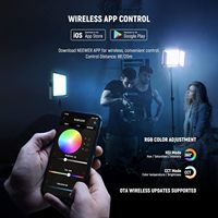 NEEWER Lot de 2 éclairages vidéo LED RGB1200 avec contrôle APP/2.4G, kit d'éclairage vidéo photographique 60W