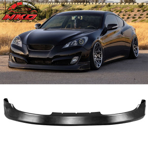 เหมาะสำหรับ Hyundai Genesis Coupe 2DR ปี 2010-2012 สเกิร์ตกันชนหน้าทรง MS สีดำดิบ - Product Image 1