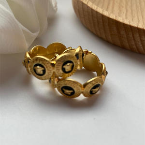 Orecchini Vintage Placcati Oro, Cerchi alla Moda Non Appannabili, Orecchini di Alta Classe per Ragazze Eleganti N2409101 - Product Image 4