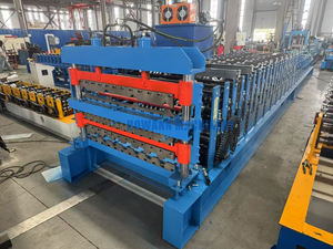 Machine de formage à rouleaux pour tôles de toiture en aluminium à trois couches haute vitesse Tr3 Tr5 Ibr, tôles de toiture en tôle triple couche - Product Image 2