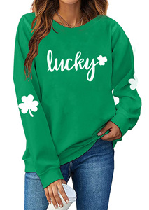 <strong>St</strong>.<strong>patricks</strong> <strong>Day</strong> Green Clover Sweatshirt <strong>St</strong> <strong>Patricks</strong> Woman Clothes Apparel - Product Image 3