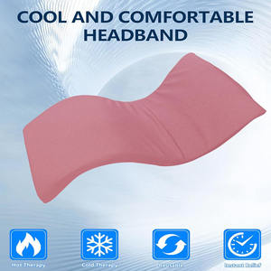製品2026新着特注冷湿性片頭痛解消キャップヘッドアイスパックラップ冷却ゲルヘッドバンド - Product Image 6