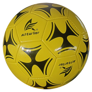 Palloni da <span class=keywords><strong>Calcio</strong></span> Colorati con Motivo Verde/Giallo, Misura Ufficiale 5, con LOGO Personalizzato, per Allenamento e Partite, per Adulti e Bambini - Product Image 2