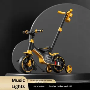 Bicicleta 6 en 1 para Niños Pequeños con Manillar de Empuje, Bicicleta de Equilibrio para Niños de 1 a 7 Años, Bicicleta Multifuncional para Bebés con Frenos - Product Image 3
