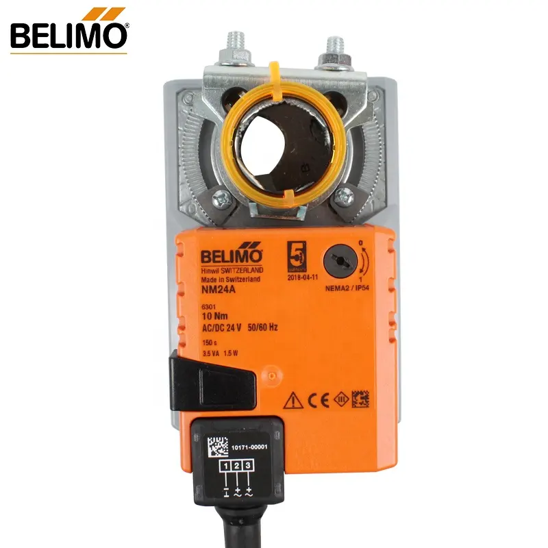 BELIMO-Actuador de NM24A-TP de 10nm, amortiguador de NM24A-MOD para control de aire operativo, sistema de ventilación y HVAC, CA/CC, 24V, NM24A