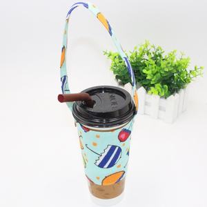 Sac de rangement en toile pour boissons, fourre-tout suspendu, pour le thé au lait, le café, vert, tasse, porte-gobelet, dessin animé - Product Image 4