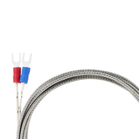 Thermocouple de type K/PT100, 4*30mm, 1/2/3/4/5M, sonde de type câble blindé tressé, capteur de température pour thermostat
