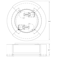 Américain Rond Marbletotal Abat-jour Cuivre Led Déco Plafonniers Pour Maison Hôtel