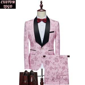 6XL Nam Phù Hợp Với Biểu Tượng Tùy Chỉnh 2 Mảnh Homme Blazer Jacquard Dệt Đám Cưới Sang Trọng Prom Phù Hợp Với Cho Nam Giới Cộng Với Kích Thước - Product Image 1