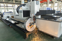Mesin Pemotong Laser Fiber Tipe Terbuka RAYMAX Metal, Dukungan Teknis Mesin CNC, Pemotongan Laser Fiber untuk Plat dan Pipa