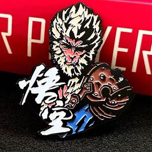 Parche de PVC de Goku Negro Personalizado de Alta Calidad, Logotipo 3D en Relieve Suave, Parche de Goma Transparente para Ropa y Gorras, Decorado con Encaje - Product Image 1