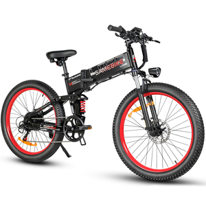 Vélo électrique hybride à pneus larges de 26 pouces, vélo électrique de montagne pliable, livraison gratuite - Product Image 1