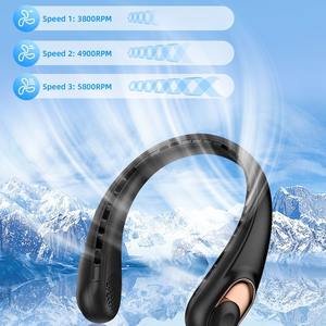 Ventilador de Cuello Portátil, 72 Salidas de Aire y 3 Velocidades, Larga Duración, Manos Libres, para Uso Personal en Exteriores - Product Image 6