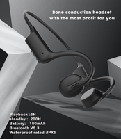 Écouteurs sportifs à conduction osseuse K08 en gros pour OEM, casques à oreille ouverte, écouteurs tour de cou sans fil BT6.0 pour la course à pied