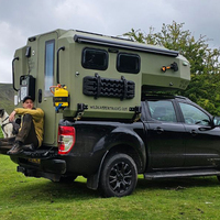 Mini-camping-car 4x4 étanche avec toit rigide pour pick-up F150