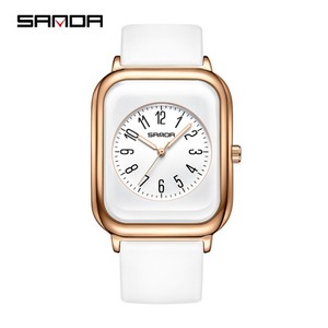 Reloj de Pulsera de Cuarzo para Mujer Sanda 1135, Diseño Cuadrado Minimalista, Elegante y Resistente al Agua - Product Image 2