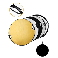 5 en 1 réflecteur de lumière photographie diffuseur poignée Multi pliable Portable disque rond réflecteur pour Studio Photo