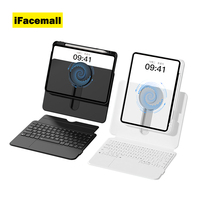 IFacemall Nuevo Teclado Táctil RGB de Tamaño Completo con Función Deslizante y Retroiluminación para iPad Pro 11 Pulgadas Air 4/5/6 M2/M3