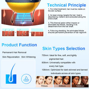 Certificats complets 808nm Diode <span class=keywords><strong>Laser</strong></span> 3 vagues 755 808 1064 Machine d'épilation au <span class=keywords><strong>laser</strong></span> clinique à longue impulsion - Product Image 5