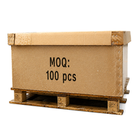 Boîte en carton sur mesure de très grande taille avec impression de logo personnalisé, emballage d'expédition en papier ondulé robuste, faible MOQ