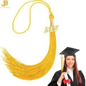 Vestidos y gorras de graduación amarillos mate para adultos de la mejor calidad a precio barato para la escuela - Product Image 5