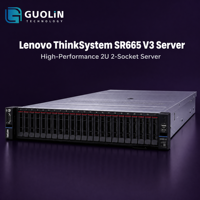 Server AI Lenovo ThinkSystem SR665 V3 2U Spesifikasi Maksimal 2x AMD EPYC 6TB TruDDR5 3x GPU 40 Bay Server Komputasi Performa Ekstrem