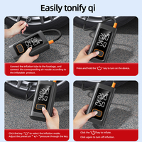 Compresseur d'air ABS 10000mAh Multifonctionnel 4-en-1 Batterie portable de secours Démarreur de voiture avec pompe à air
