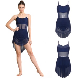 Trajes de Danza para Mujer: Vestidos Bodysuit de Danza Contemporánea y Lírica Latina, Leotardos con Tirantes de Corazón para <span class=keywords><strong>Tango</strong></span>, Cha-Cha y Actuaciones de Gala - Product Image 2