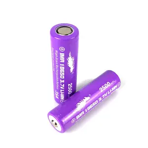 IMRパープル2500mah18650リチウム電池工場OEMカスタマイズリチウムイオンバッテリーパック