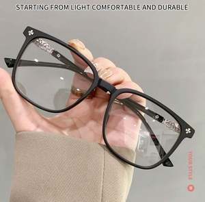 Gafas de Miopía con Marco de Plástico Personalizadas con Logotipo al por Mayor, Gafas Fotocromáticas Cuadradas Anti Luz Azul para Hombre y Mujer - Product Image 4