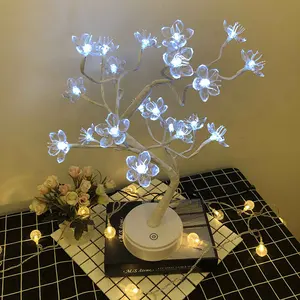 Hochzeits feier beleuchtete Bäume Festival Dekoration LED Birke Baum Licht Indoor Outdoor Tisch lampe USB Aufladen Nachtlichter