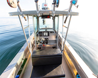 KINOCEAN Bateau de pêche rapide en aluminium avec console centrale moteur hors-bord Combo Set pour les loisirs de plein air à la dérive du lac