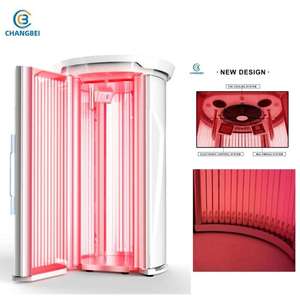 Cabina de Bronceado <span class=keywords><strong>Vertical</strong></span> Comercial CHANGBEI Modelo Rubino con Audio Integrado, Control Inteligente y Cuidado de la Piel de Cuerpo Completo - Product Image 5