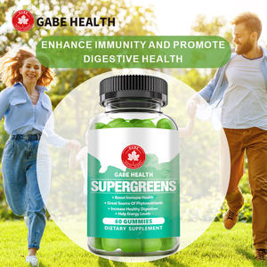 Supergreens Oem Gummies - Vitamines et Minéraux Essentiels - À Base de Plantes, Vegan, Fabricant de Compléments Alimentaires Personnalisés - Product Image 1