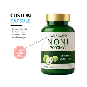 Kapsul Herbal <span class=keywords><strong>Noni</strong></span> 3000mg Kekuatan Tinggi Khusus Bebas Gluten Non GMO Suplemen Kesehatan Dewasa Bersertifikat ISO untuk Pencernaan dan Imunitas - Product Image 1