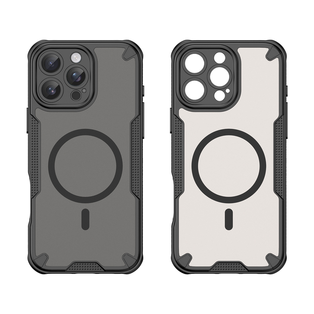 For IPhone 16 Pro Max Phone Case Matte Skin Texture Transparent Anti Fingerprint Anti Yellowing Magnetic Cover