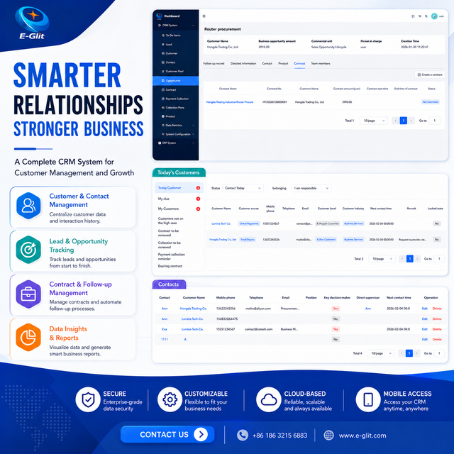Customizable CRM Software Development Internet Version Application and System CRM Software Development Solution
