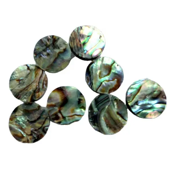 Coque d'abalone naturelle et onyx, perles noires, en forme de ronde, amples, livraison gratuite