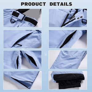 Ensemble veste et pantalon de ski pour homme FOXA, imperméable, isolé synthétiquement, tenue de snowboard pour les sports d'hiver - Product Image 5