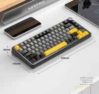 Nouveau clavier mécanique sans fil USB BT RGB à trois modes Attack Shark X85 PRO avec personnalisation de jeu à échange à chaud