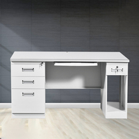 2023 vente chaude escritorio de oficina 7 tiroirs panneau MDF bureau en métal table de bureau en acier moderne pour enseignant