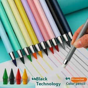 Ensemble 12 pièces <span class=keywords><strong>dessin</strong></span> pour enfants <span class=keywords><strong>crayon</strong></span> d'art rond éternel sans aiguiser pas <span class=keywords><strong>facile</strong></span> à casser HB plomb coloré sans encre K-45 Weizhuang - Product Image 6