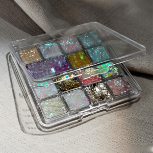 Palette Ombretti Trasparenti Sognanti 16 Tonalità Scintillanti Glitter Minerali in Polvere - Product Image 2