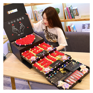 Nhà Máy Chuyên Nghiệp In Ấn Sang Trọng Logo Sô Cô La Lật Nắp Nam Châm Hộp Quà Tặng Bao Bì Hộp Nhà Sản Xuất - Product Image 1