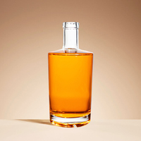 Fournisseurs de bouteilles en verre de forme carrée personnalisée 375ml 500ml 700ml 750ml Super Flint Glass Wine Vodka Liquor
