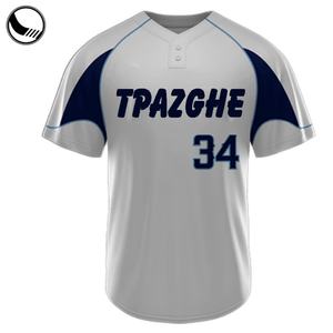 Modèle de couture vierge pour maillot de baseball à 2 boutons - Product Image 2